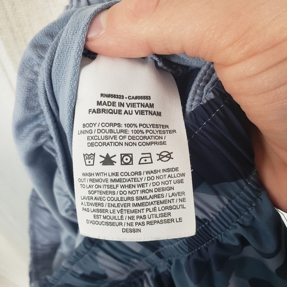 Nike Dri-fit Athletic Pull On Shorts Blue‎ Camo Size Small Activewear - Picture 9 of 10